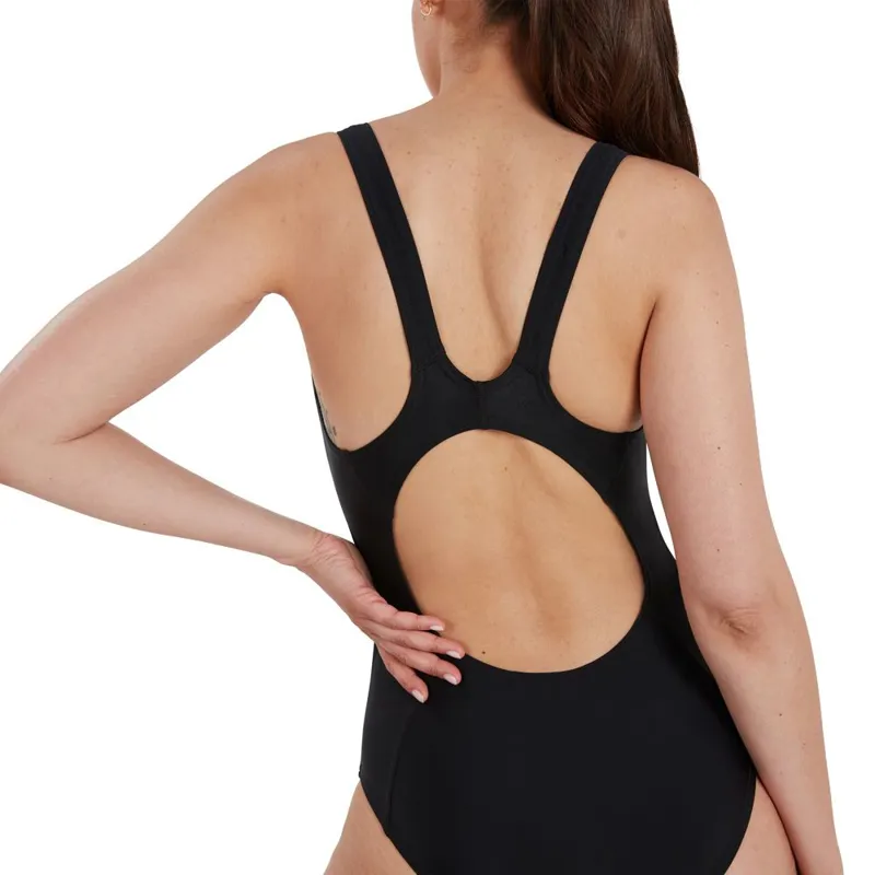 Speedo Women's Maternity Fitness One Piece Swimsuit Black-6